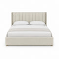 Stauraumbett Doppelbett Beige Polyester Rechteckig 180 x 200 cm