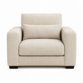 Sessel Beige mit Polyesterbezug und Schaumstoffpolsterung 100 x 90 x 85 cm